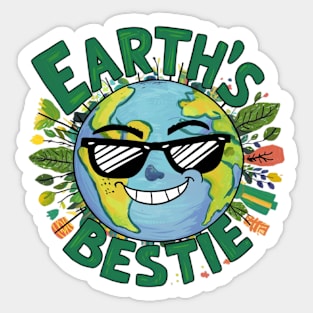 Earth's Bestie - Earth Day Celebration Sticker